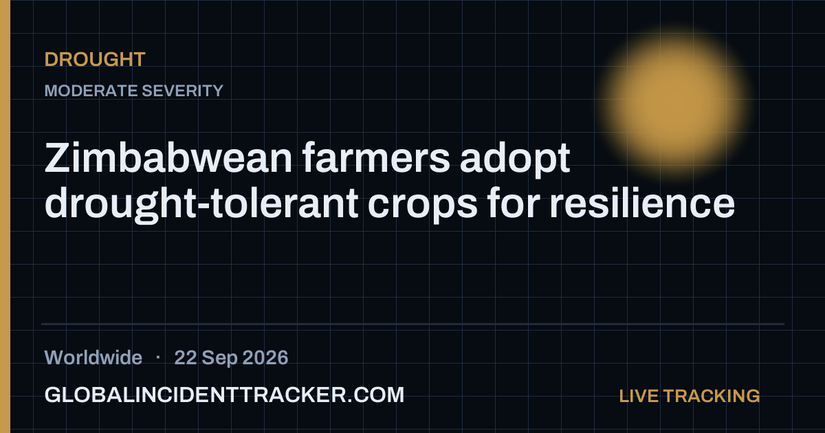 Drought incident in worldwide on 22 September 2026 — Global Incident Tracker report card