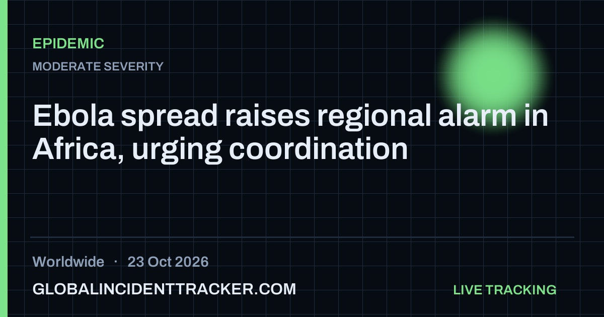 Ebola spread raises regional alarm in Africa, urging coordination — 23 ...