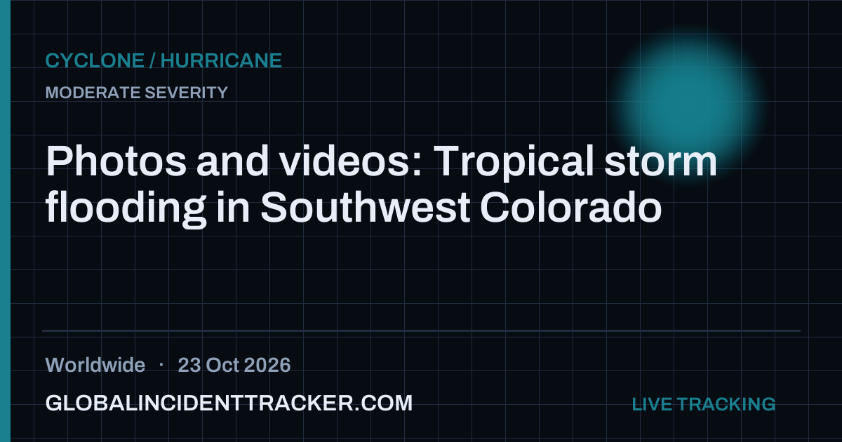 Photos and videos: Tropical storm flooding in Southwest Colorado — 23 ...