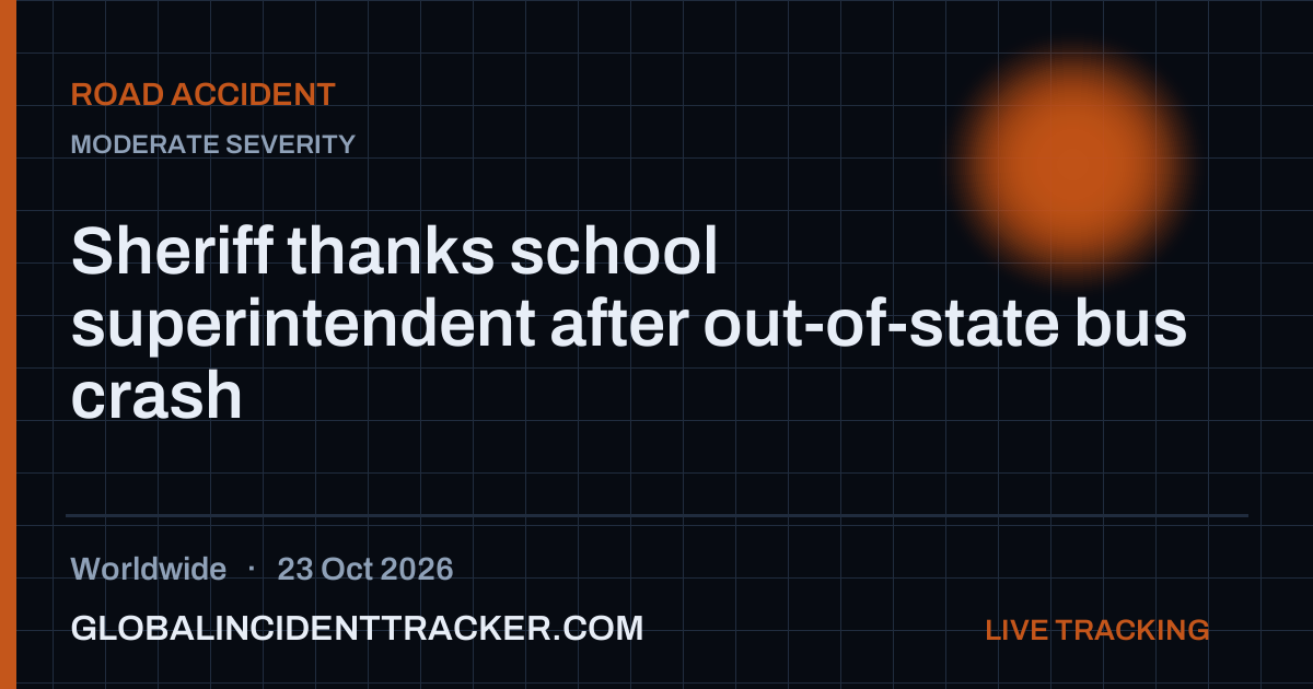 Road Accident incident in worldwide on 23 October 2026 — Global Incident Tracker report card
