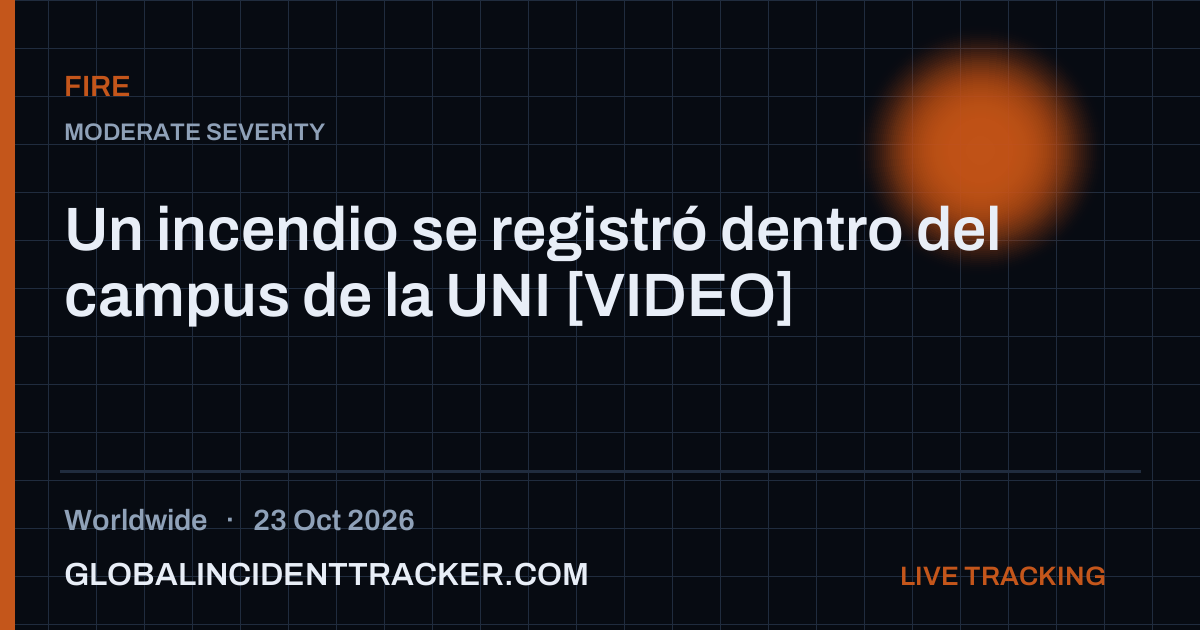 Incendio en la UNI suspende clases tras alerta de bomberos