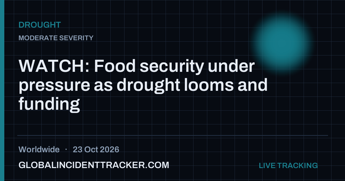 Drought incident in worldwide on 23 October 2026 — Global Incident Tracker report card