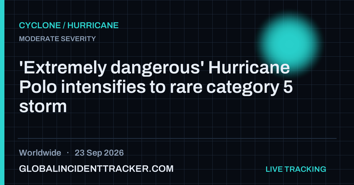 Cyclone / Hurricane incident in worldwide on 23 September 2026 — Global Incident Tracker report card