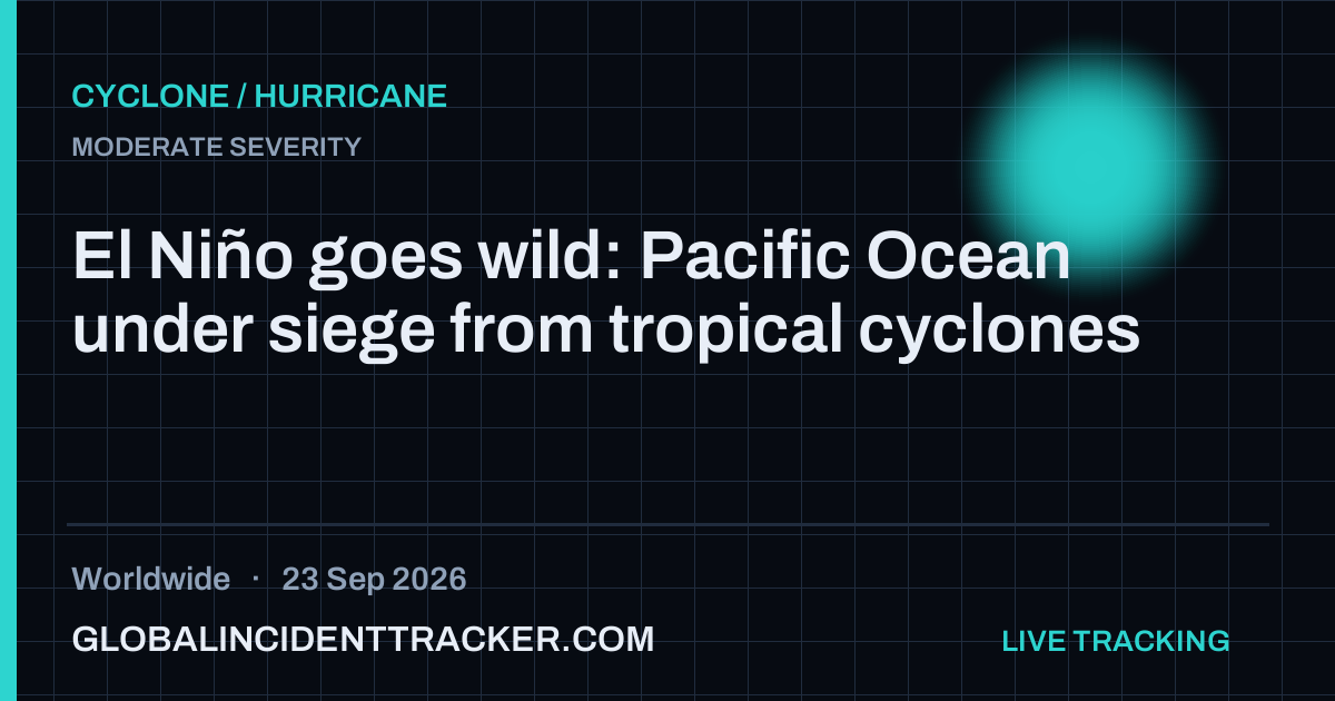 Cyclone / Hurricane incident in worldwide on 23 September 2026 — Global Incident Tracker report card