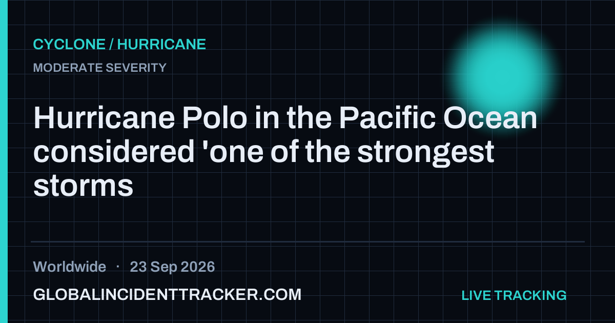Cyclone / Hurricane incident in worldwide on 23 September 2026 — Global Incident Tracker report card