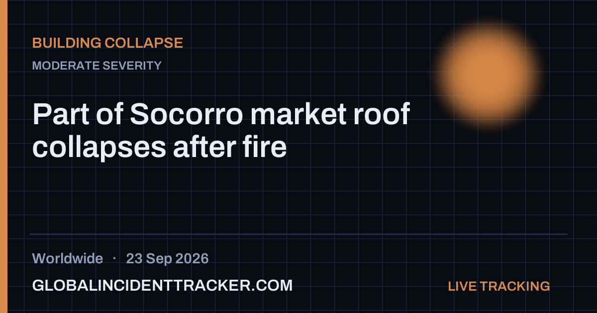 Building Collapse incident in worldwide on 23 September 2026 — Global Incident Tracker report card