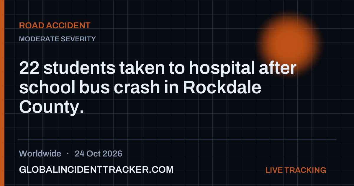 Road Accident incident in worldwide on 24 October 2026 — Global Incident Tracker report card