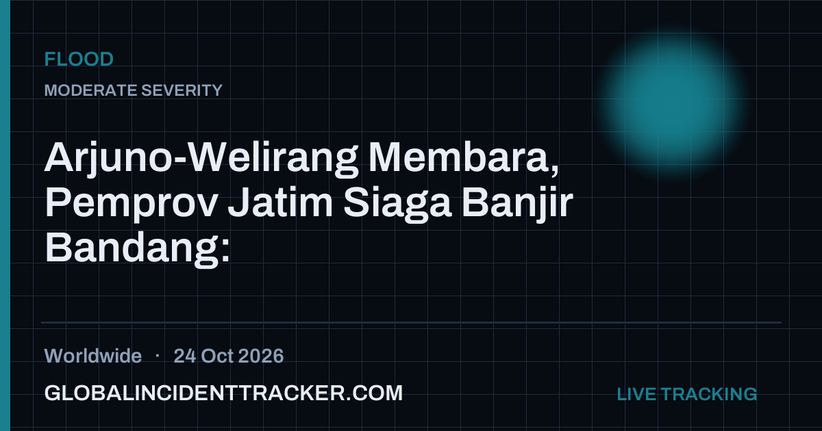 Flood incident in worldwide on 24 October 2026 — Global Incident Tracker report card