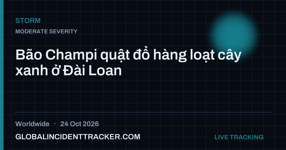 Storm incident in worldwide on 24 October 2026 — Global Incident Tracker report card