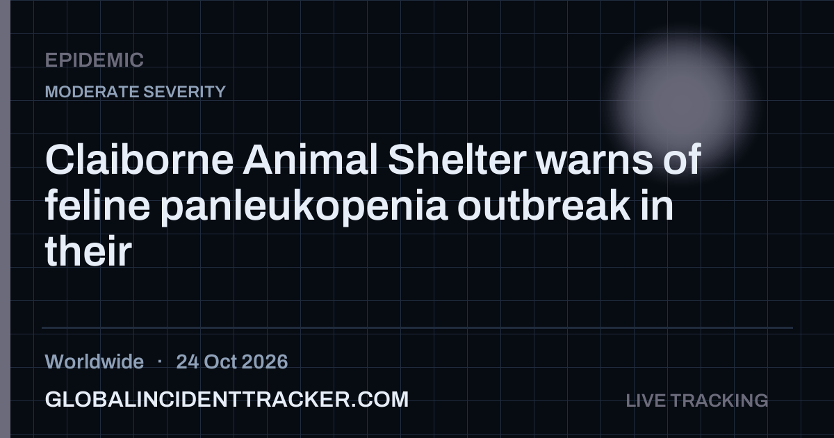 Epidemic incident in worldwide on 24 October 2026 — Global Incident Tracker report card