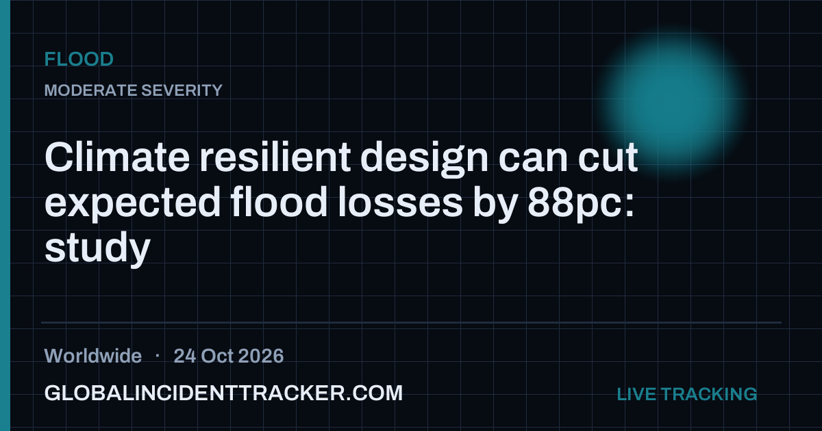 Flood incident in worldwide on 24 October 2026 — Global Incident Tracker report card