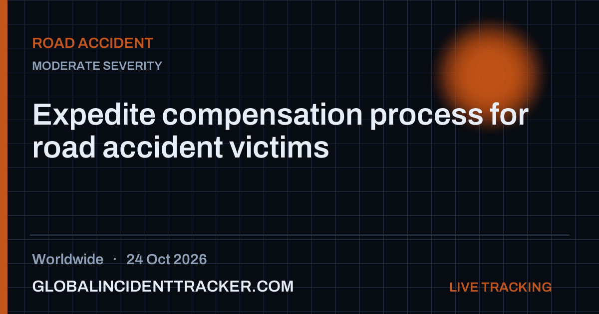 Road Accident incident in worldwide on 24 October 2026 — Global Incident Tracker report card