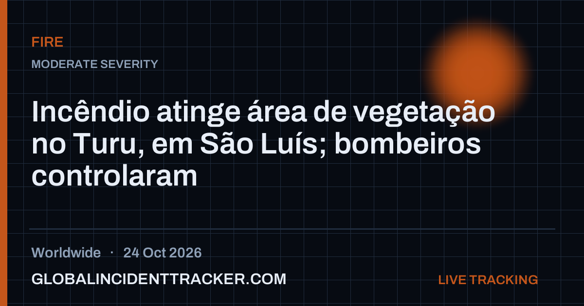 Fire incident in worldwide on 24 October 2026 — Global Incident Tracker report card