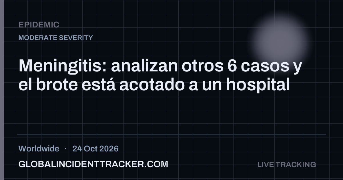 Meningitis: analizan otros 6 casos y el brote está acotado a un ...