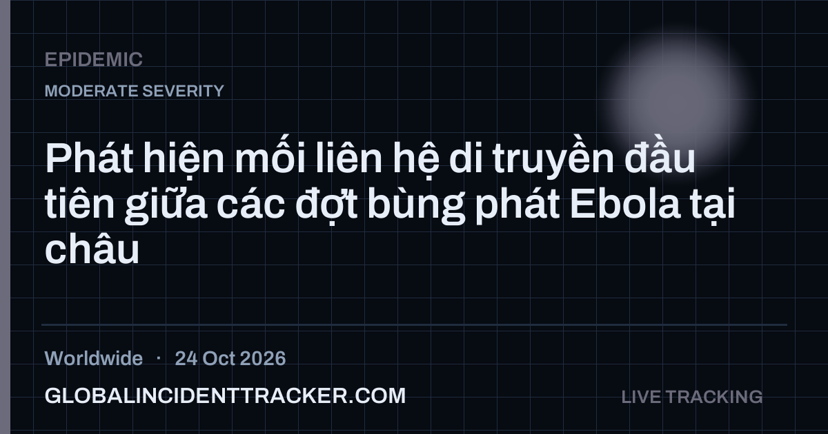 Epidemic incident in worldwide on 24 October 2026 — Global Incident Tracker report card