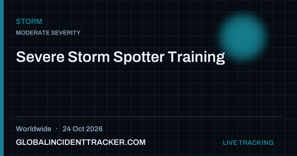 Storm incident in worldwide on 24 October 2026 — Global Incident Tracker report card