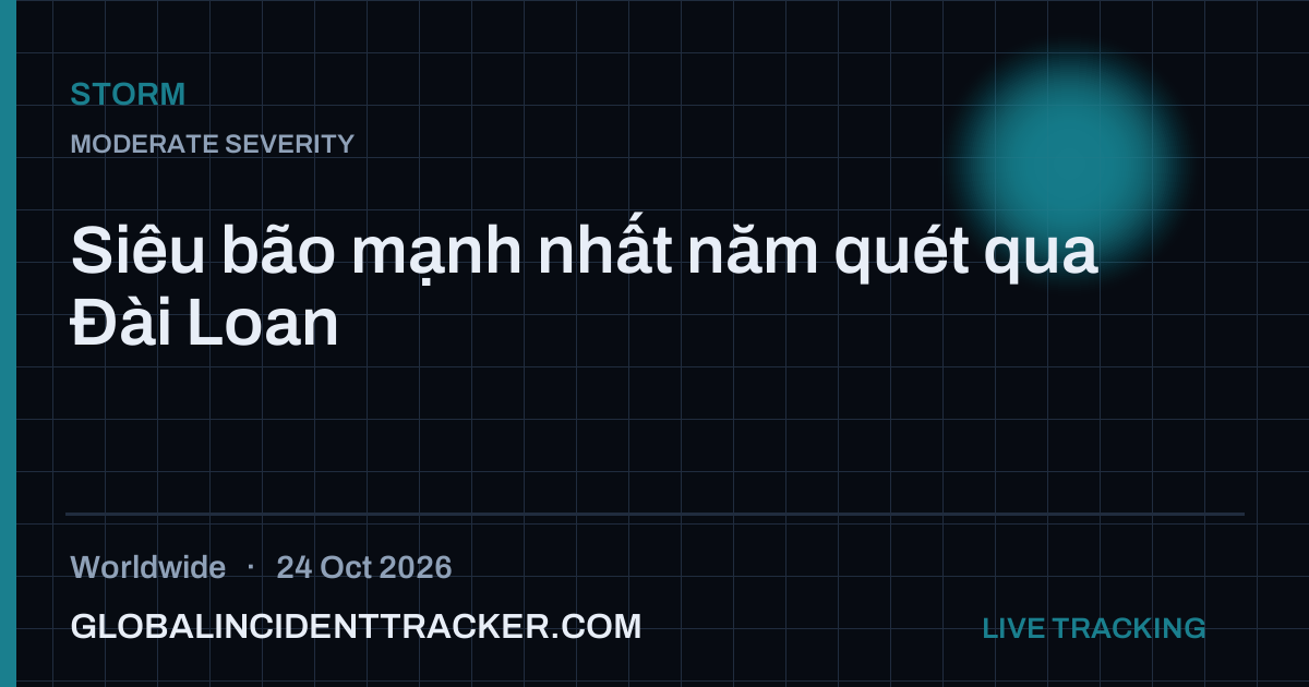 Storm incident in worldwide on 24 October 2026 — Global Incident Tracker report card