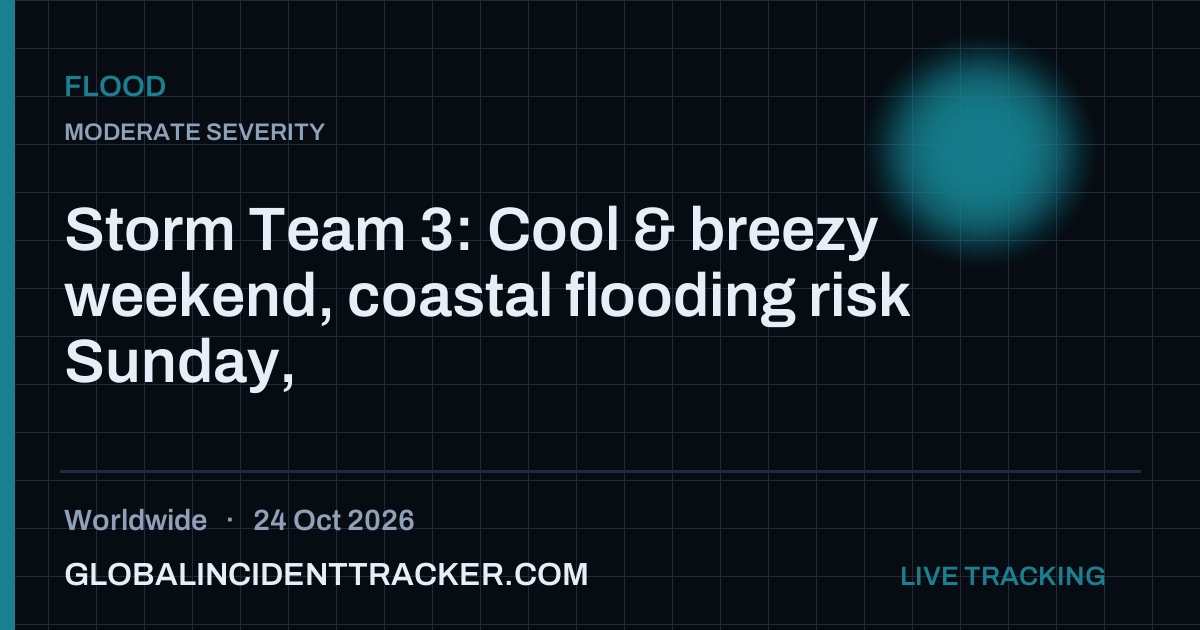 Flood incident in worldwide on 24 October 2026 — Global Incident Tracker report card