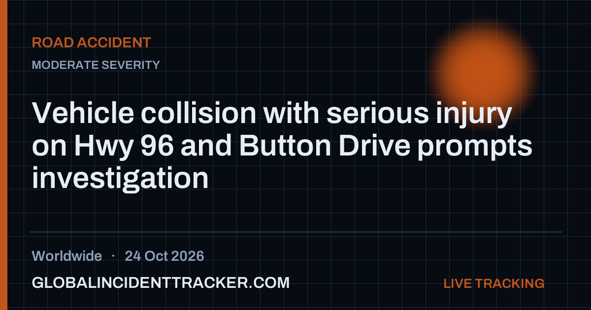 Road Accident incident in worldwide on 24 October 2026 — Global Incident Tracker report card