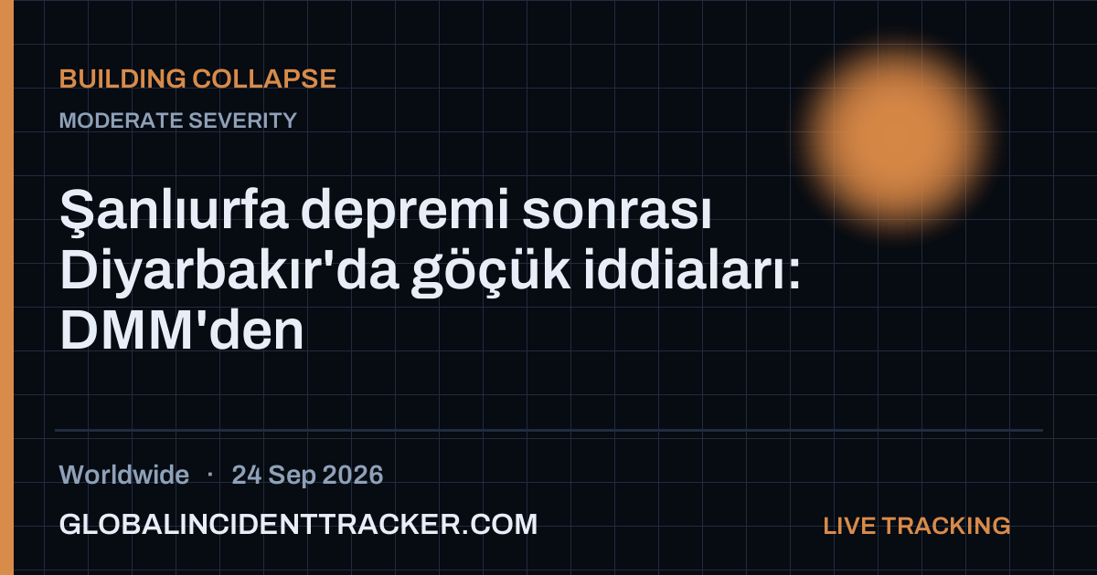 Building Collapse incident in worldwide on 24 September 2026 — Global Incident Tracker report card