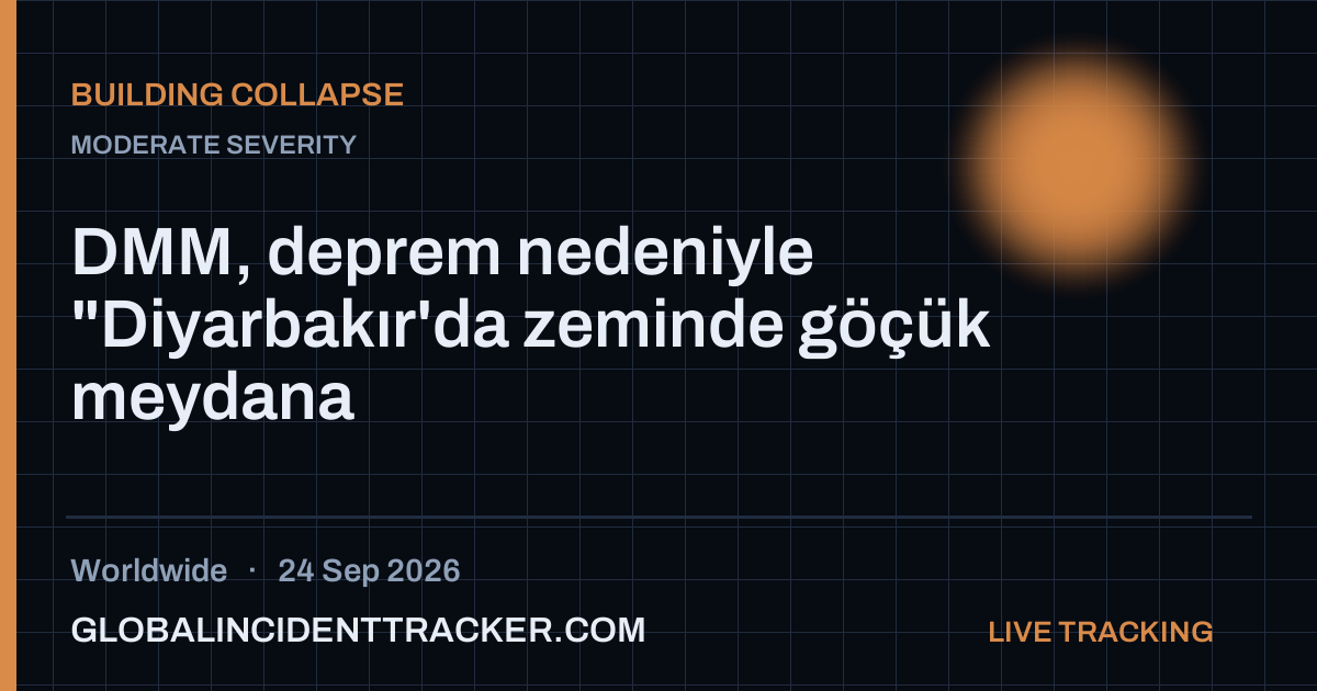 Building Collapse incident in worldwide on 24 September 2026 — Global Incident Tracker report card