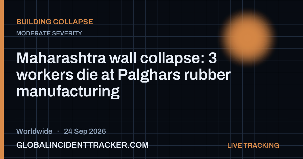 Building Collapse incident in worldwide on 24 September 2026 — Global Incident Tracker report card