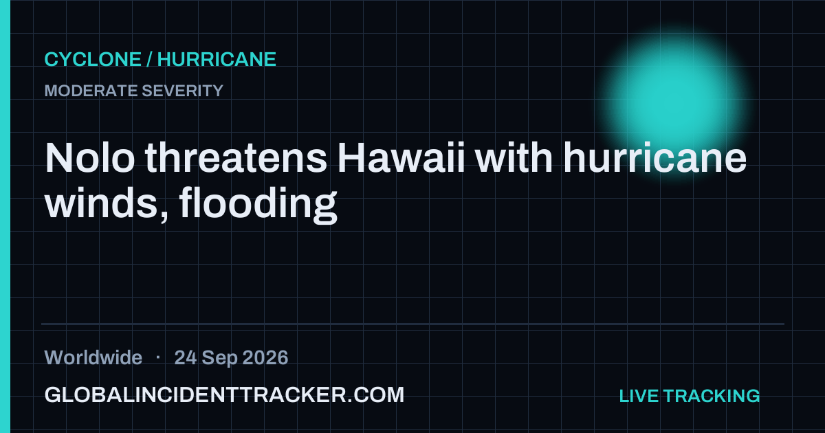 Cyclone / Hurricane incident in worldwide on 24 September 2026 — Global Incident Tracker report card
