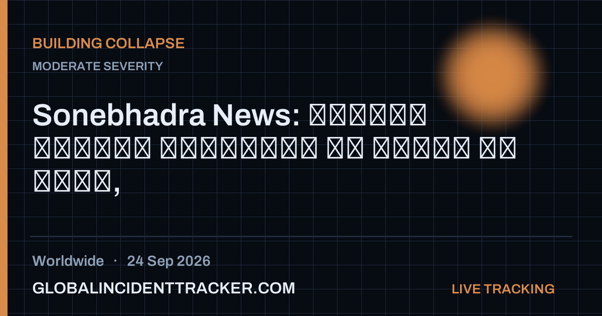 Building Collapse incident in worldwide on 24 September 2026 — Global Incident Tracker report card