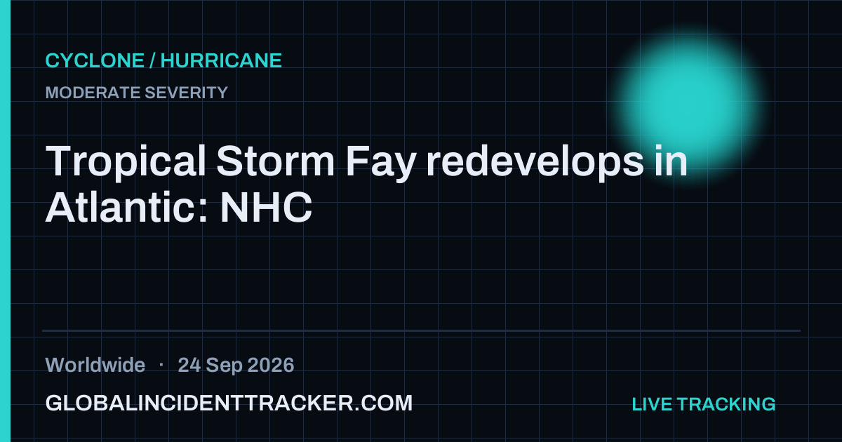 Cyclone / Hurricane incident in worldwide on 24 September 2026 — Global Incident Tracker report card