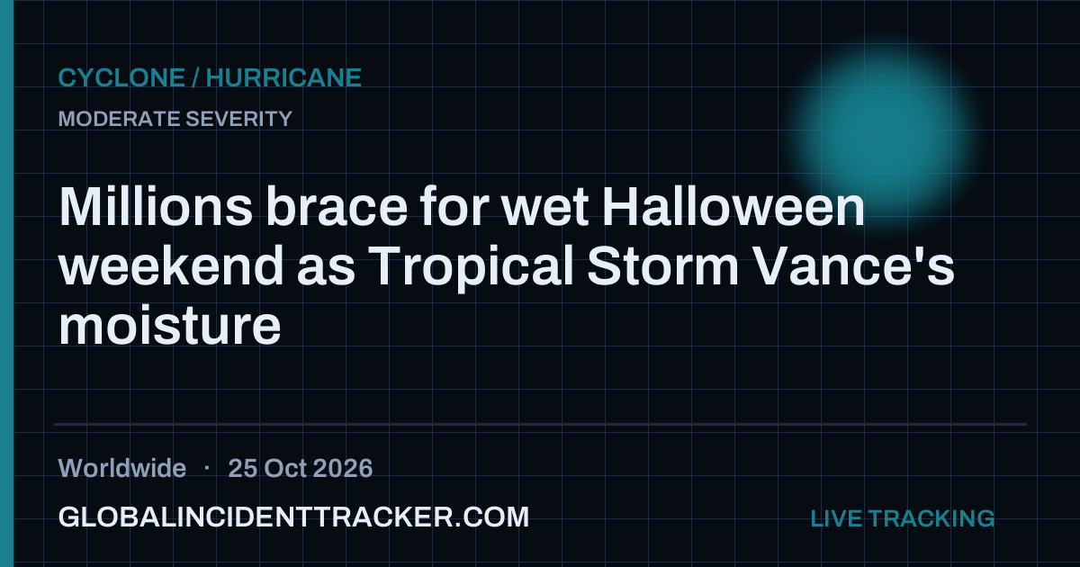 Cyclone / Hurricane incident in worldwide on 25 October 2026 — Global Incident Tracker report card