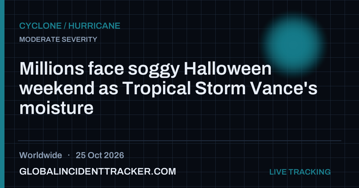 Cyclone / Hurricane incident in worldwide on 25 October 2026 — Global Incident Tracker report card