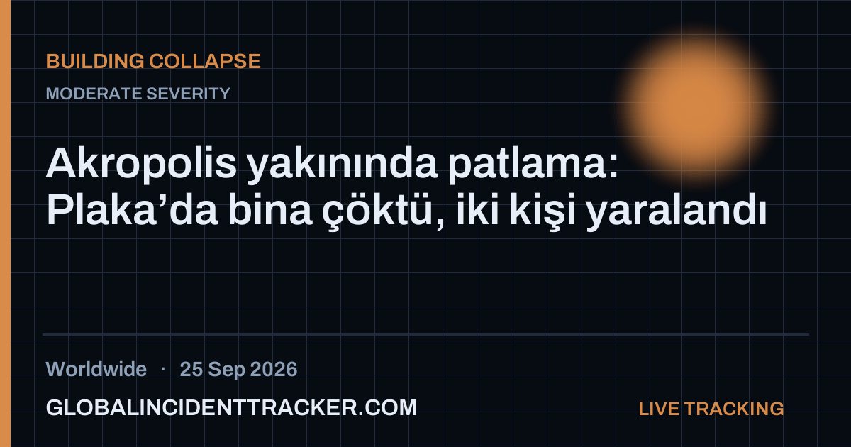 Building Collapse incident in worldwide on 25 September 2026 — Global Incident Tracker report card