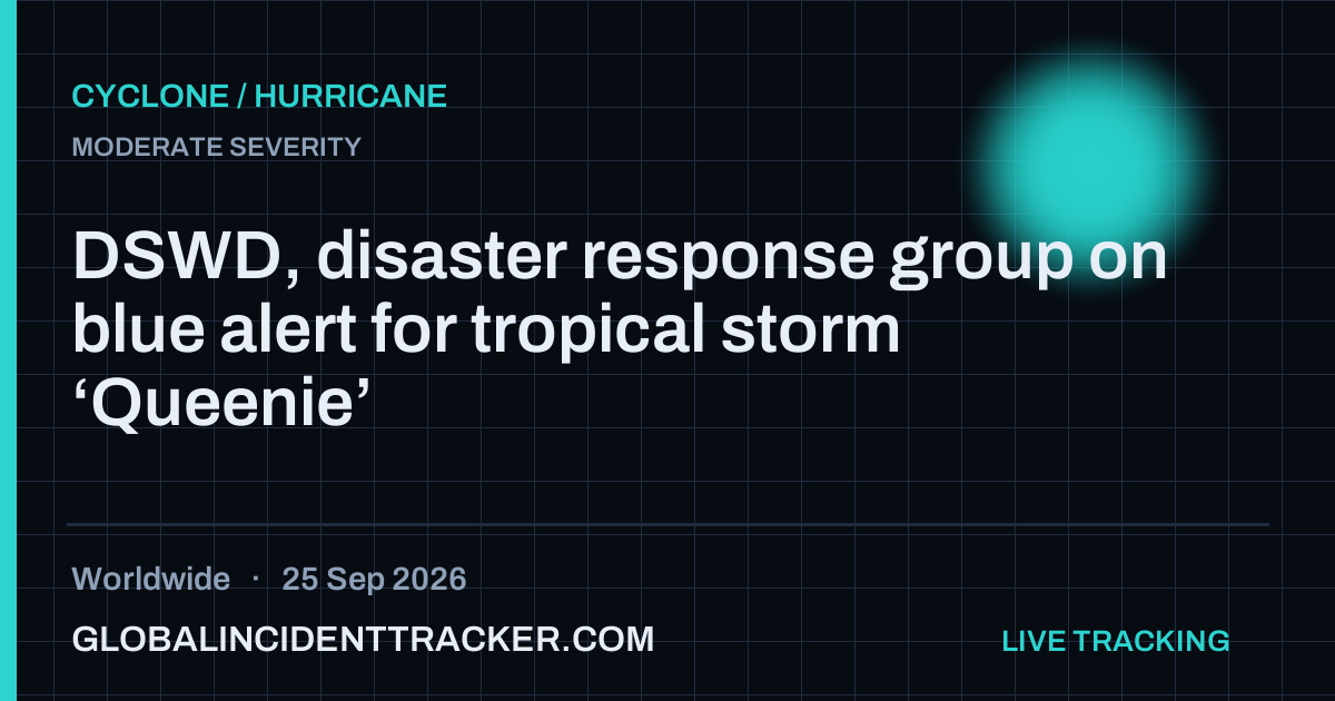 Cyclone / Hurricane incident in worldwide on 25 September 2026 — Global Incident Tracker report card