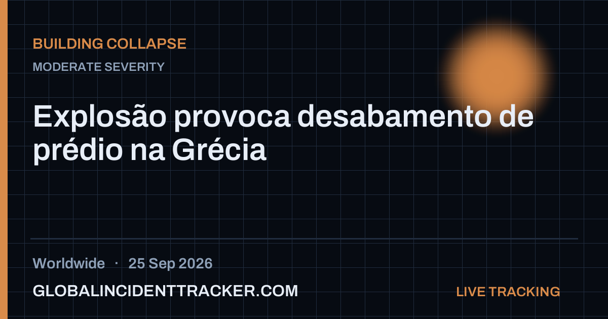 Building Collapse incident in worldwide on 25 September 2026 — Global Incident Tracker report card