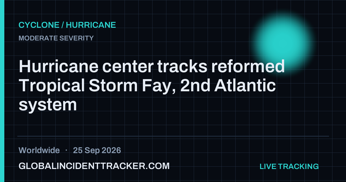 Cyclone / Hurricane incident in worldwide on 25 September 2026 — Global Incident Tracker report card