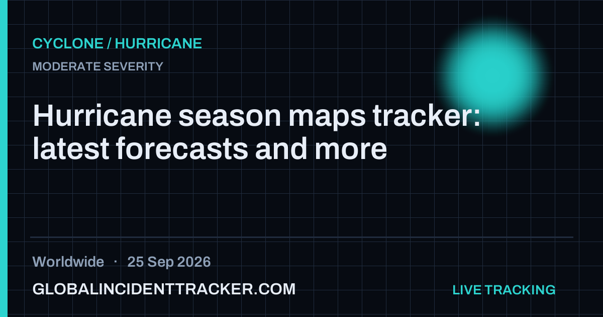 Cyclone / Hurricane incident in worldwide on 25 September 2026 — Global Incident Tracker report card