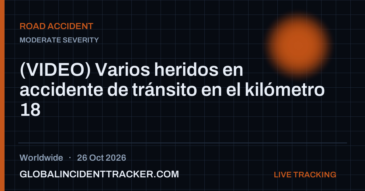 Road Accident incident in worldwide on 26 October 2026 — Global Incident Tracker report card