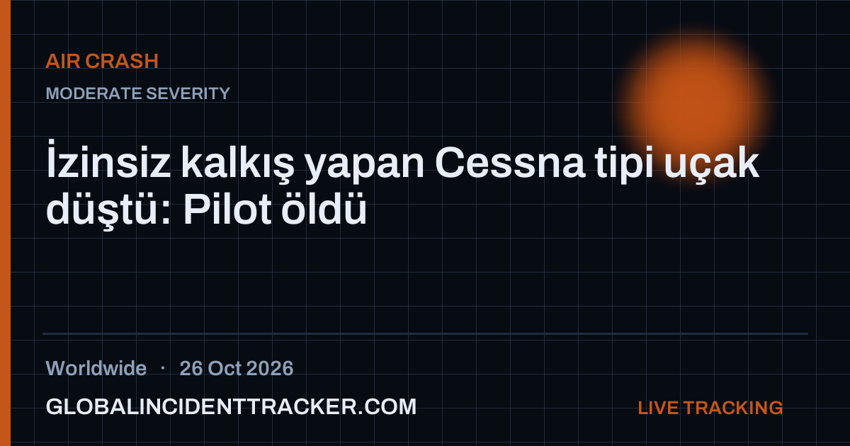 Air Crash incident in worldwide on 26 October 2026 — Global Incident Tracker report card