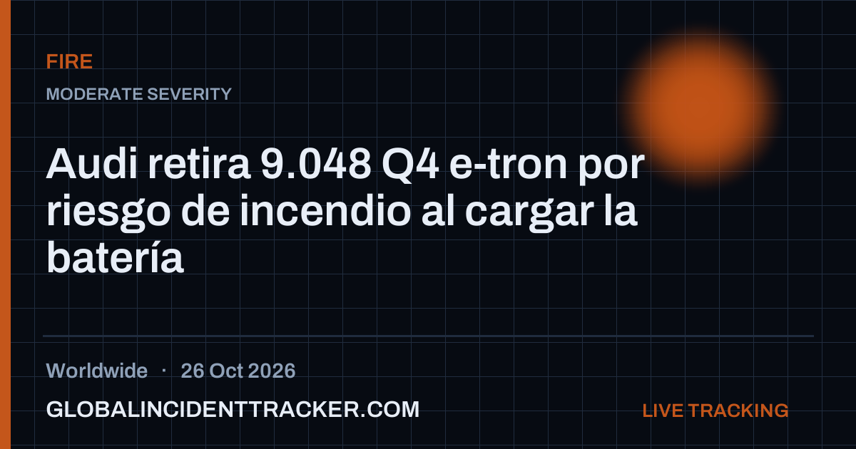 Fire incident in worldwide on 26 October 2026 — Global Incident Tracker report card