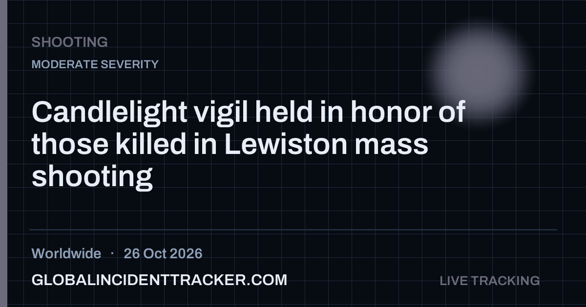 Shooting incident in worldwide on 26 October 2026 — Global Incident Tracker report card