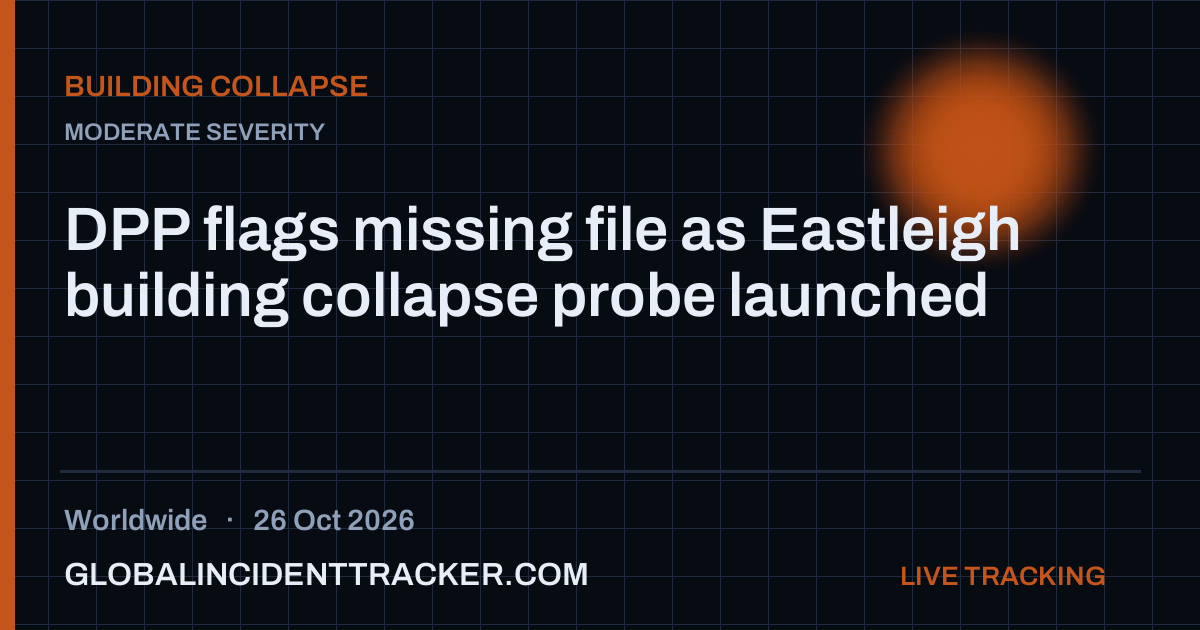DPP flags missing file as Eastleigh building collapse probe launched ...