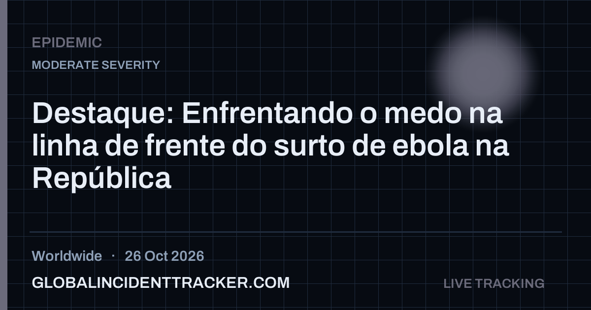 Epidemic incident in worldwide on 26 October 2026 — Global Incident Tracker report card