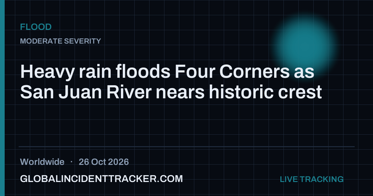 Flood incident in worldwide on 26 October 2026 — Global Incident Tracker report card