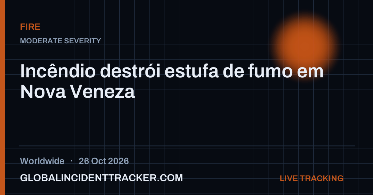 Fire incident in worldwide on 26 October 2026 — Global Incident Tracker report card