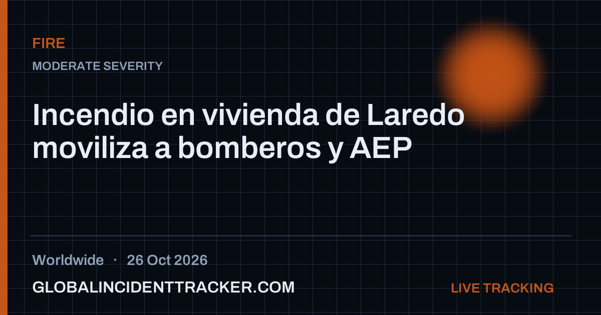 Fire incident in worldwide on 26 October 2026 — Global Incident Tracker report card