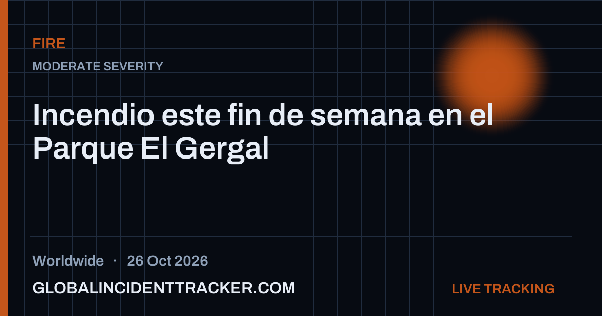 Fire incident in worldwide on 26 October 2026 — Global Incident Tracker report card