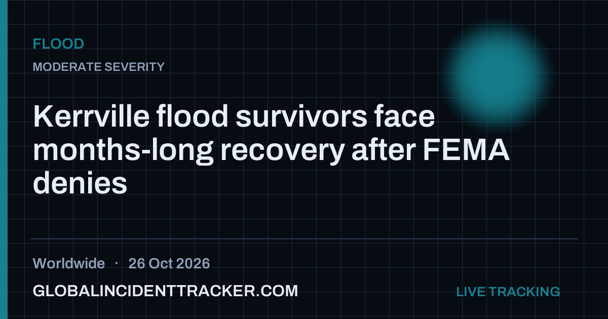 Flood incident in worldwide on 26 October 2026 — Global Incident Tracker report card