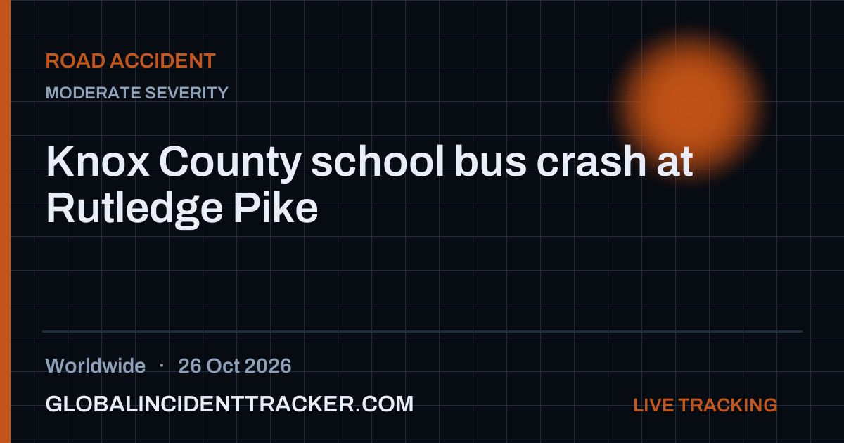 Road Accident incident in worldwide on 26 October 2026 — Global Incident Tracker report card
