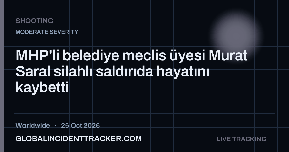 Shooting incident in worldwide on 26 October 2026 — Global Incident Tracker report card