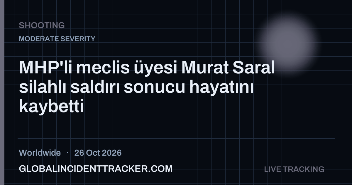 Shooting incident in worldwide on 26 October 2026 — Global Incident Tracker report card